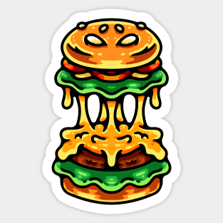 Monster Burger Sticker